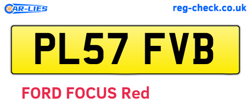 PL57FVB are the vehicle registration plates.