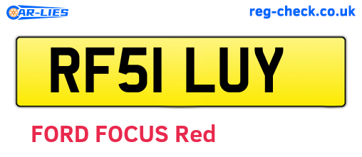 RF51LUY are the vehicle registration plates.