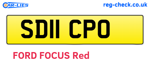 SD11CPO are the vehicle registration plates.