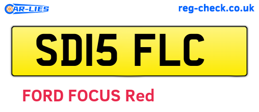 SD15FLC are the vehicle registration plates.