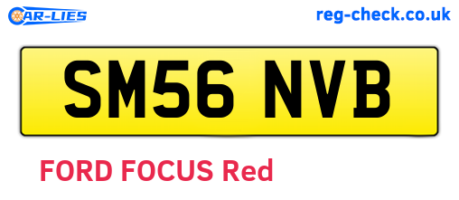 SM56NVB are the vehicle registration plates.