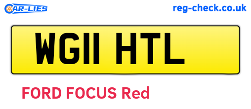 WG11HTL are the vehicle registration plates.