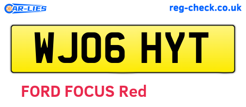 WJ06HYT are the vehicle registration plates.