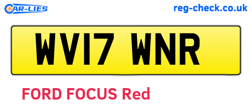 WV17WNR are the vehicle registration plates.