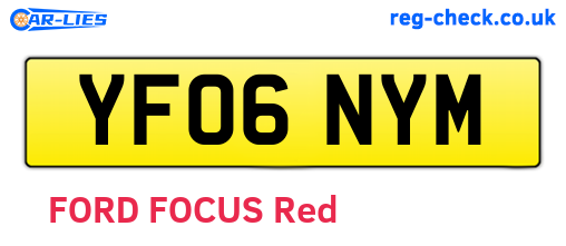 YF06NYM are the vehicle registration plates.