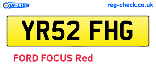 YR52FHG are the vehicle registration plates.