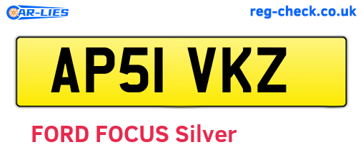 AP51VKZ are the vehicle registration plates.