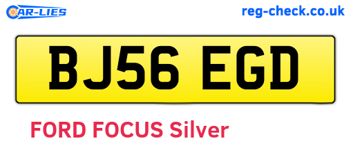 BJ56EGD are the vehicle registration plates.