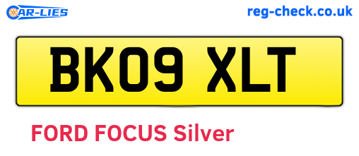 BK09XLT are the vehicle registration plates.