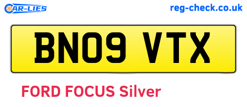 BN09VTX are the vehicle registration plates.