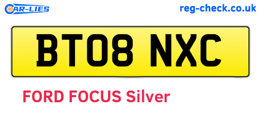 BT08NXC are the vehicle registration plates.