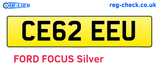 CE62EEU are the vehicle registration plates.