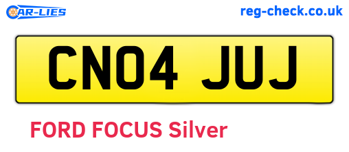 CN04JUJ are the vehicle registration plates.