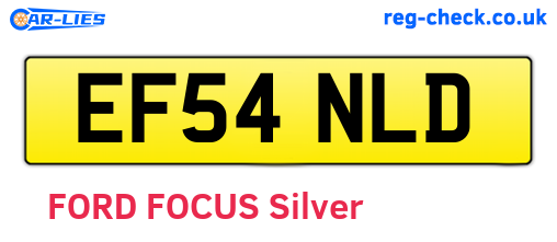 EF54NLD are the vehicle registration plates.