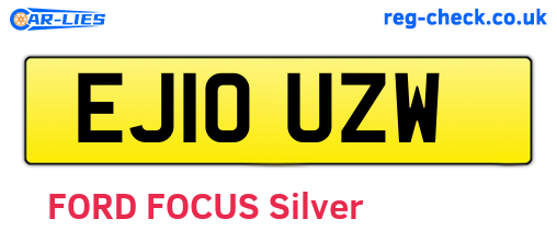 EJ10UZW are the vehicle registration plates.