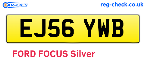 EJ56YWB are the vehicle registration plates.