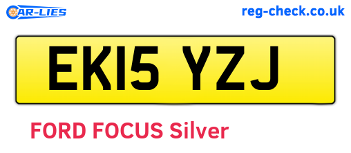 EK15YZJ are the vehicle registration plates.
