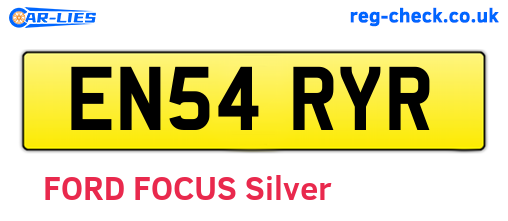EN54RYR are the vehicle registration plates.