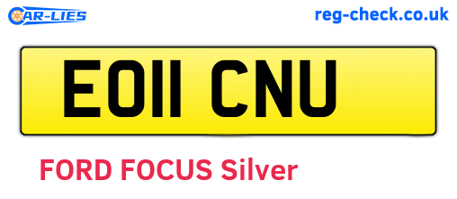 EO11CNU are the vehicle registration plates.