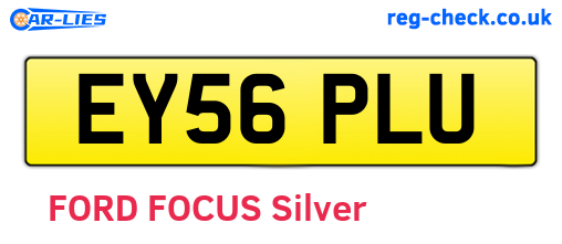 EY56PLU are the vehicle registration plates.