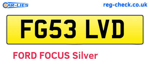 FG53LVD are the vehicle registration plates.