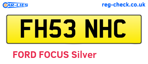 FH53NHC are the vehicle registration plates.
