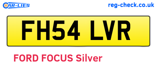 FH54LVR are the vehicle registration plates.