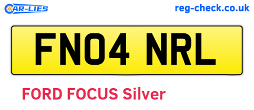 FN04NRL are the vehicle registration plates.
