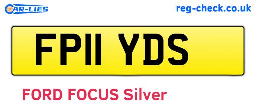 FP11YDS are the vehicle registration plates.