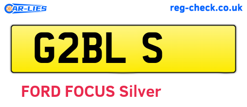 G2BLS are the vehicle registration plates.