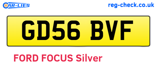 GD56BVF are the vehicle registration plates.