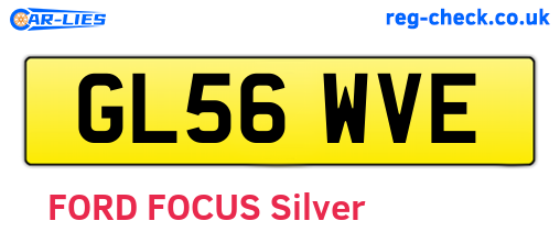 GL56WVE are the vehicle registration plates.
