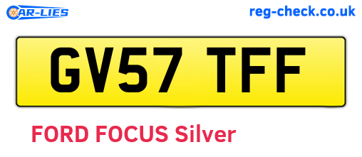 GV57TFF are the vehicle registration plates.