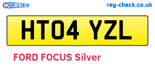 HT04YZL are the vehicle registration plates.