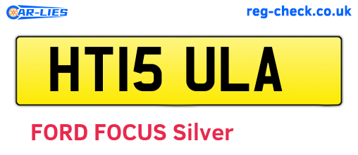 HT15ULA are the vehicle registration plates.