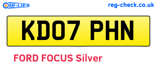 KD07PHN are the vehicle registration plates.