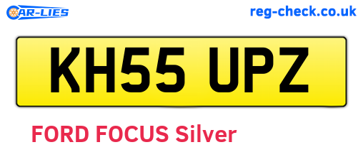 KH55UPZ are the vehicle registration plates.