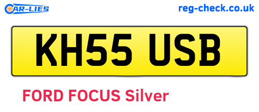 KH55USB are the vehicle registration plates.