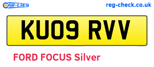 KU09RVV are the vehicle registration plates.