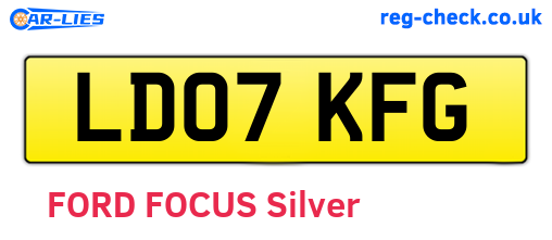 LD07KFG are the vehicle registration plates.
