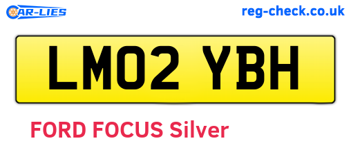 LM02YBH are the vehicle registration plates.