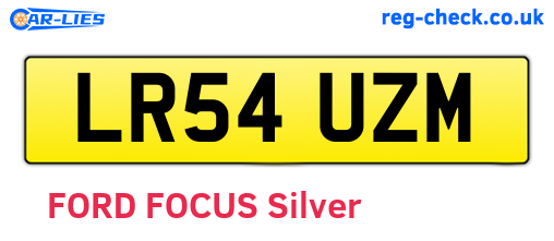 LR54UZM are the vehicle registration plates.