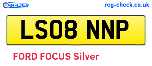 LS08NNP are the vehicle registration plates.