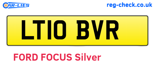 LT10BVR are the vehicle registration plates.
