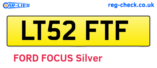 LT52FTF are the vehicle registration plates.