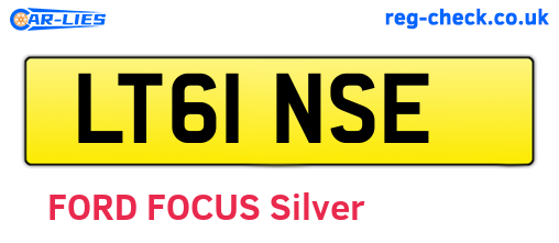 LT61NSE are the vehicle registration plates.