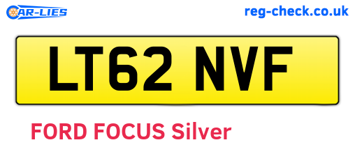 LT62NVF are the vehicle registration plates.