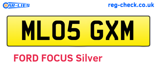 ML05GXM are the vehicle registration plates.