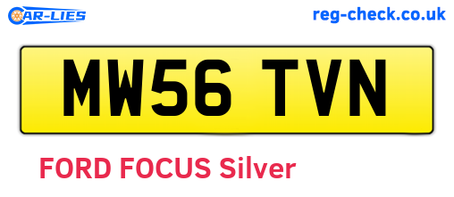 MW56TVN are the vehicle registration plates.
