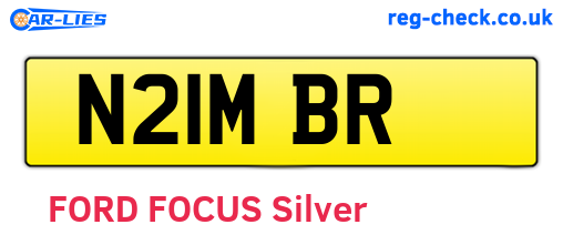 N21MBR are the vehicle registration plates.